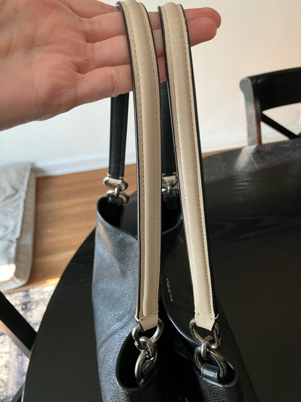 Coach Black Leather Lexy Shoulder Bag Snake Embossed - Picture 13 of 13